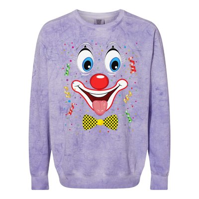 Carnival Clown Face Circus Carnivals Colorblast Crewneck Sweatshirt