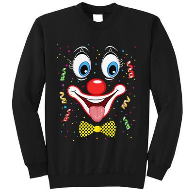 Carnival Clown Face Circus Carnivals Sweatshirt