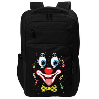 Carnival Clown Face Circus Carnivals Impact Tech Backpack
