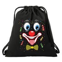 Carnival Clown Face Circus Carnivals Drawstring Bag