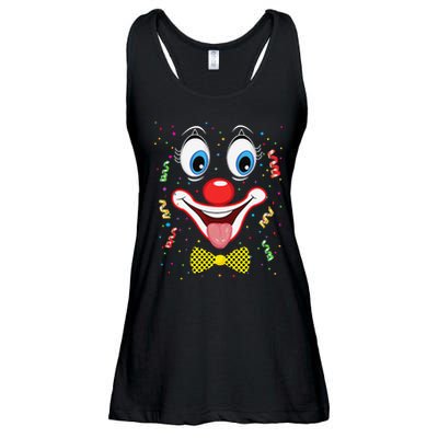 Carnival Clown Face Circus Carnivals Ladies Essential Flowy Tank