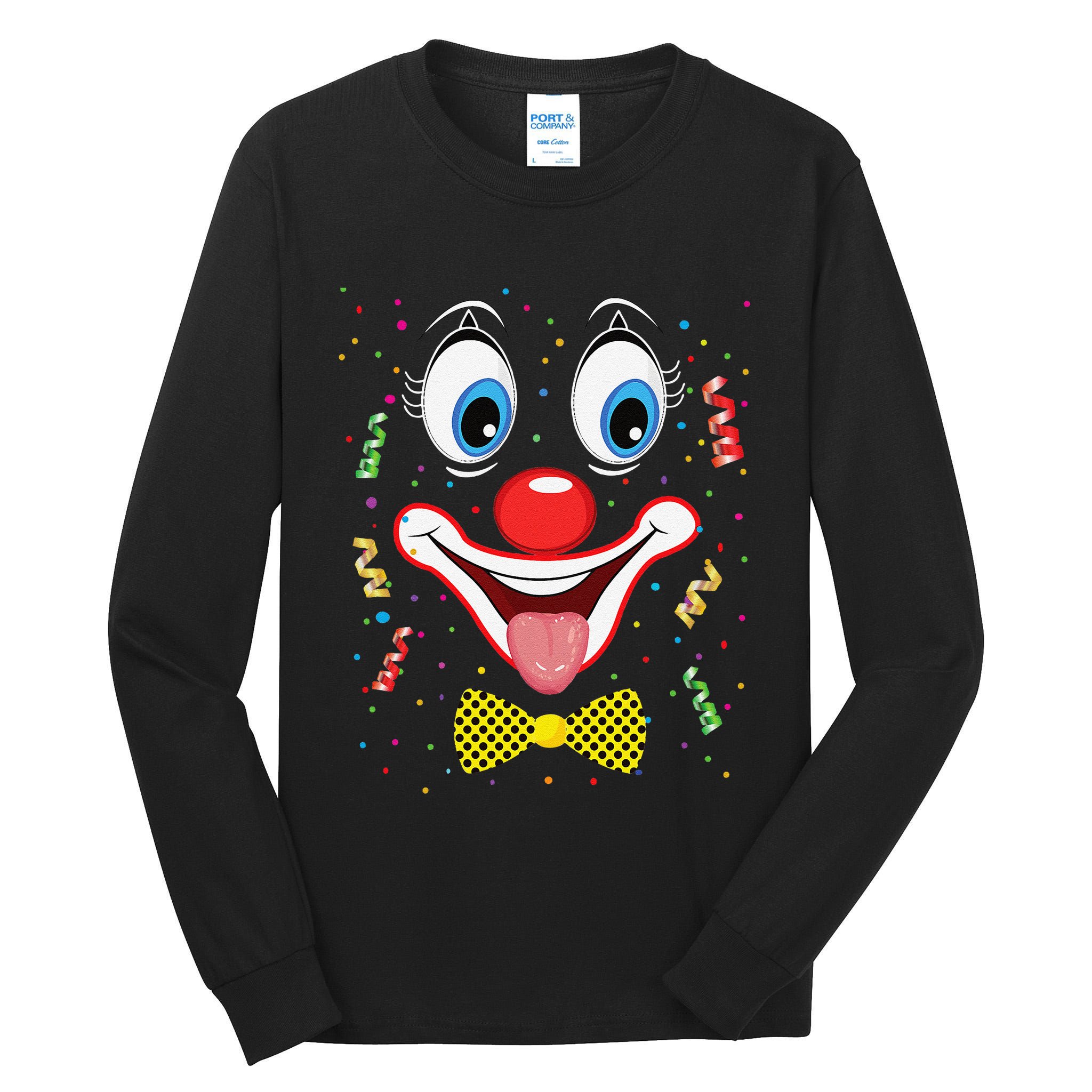 Carnival Clown Face Circus Carnivals Tall Long Sleeve T-Shirt