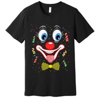 Carnival Clown Face Circus Carnivals Premium T-Shirt