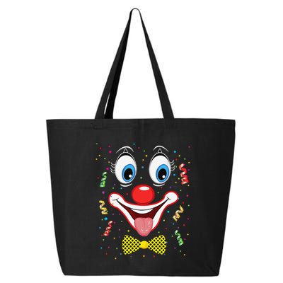 Carnival Clown Face Circus Carnivals 25L Jumbo Tote