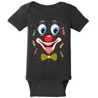 Carnival Clown Face Circus Carnivals Baby Bodysuit