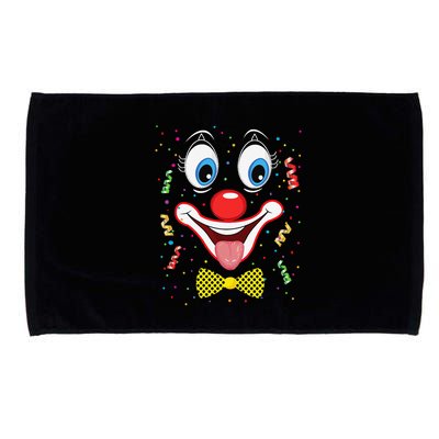 Carnival Clown Face Circus Carnivals Microfiber Hand Towel
