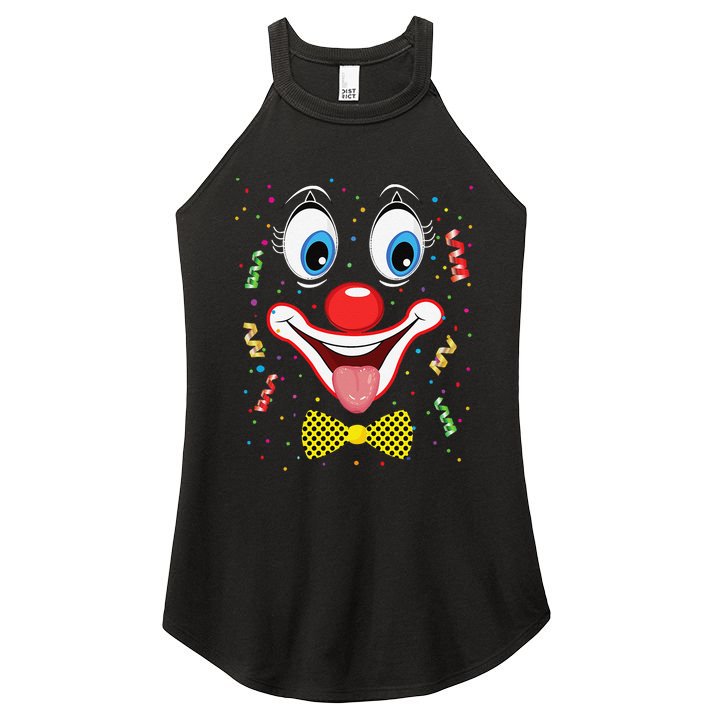 Carnival Clown Face Circus Carnivals Women's Perfect Tri Rocker Tank