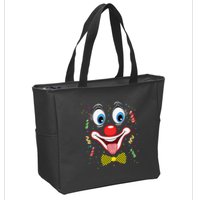 Carnival Clown Face Circus Carnivals Zip Tote Bag