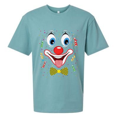 Carnival Clown Face Circus Carnivals Sueded Cloud Jersey T-Shirt