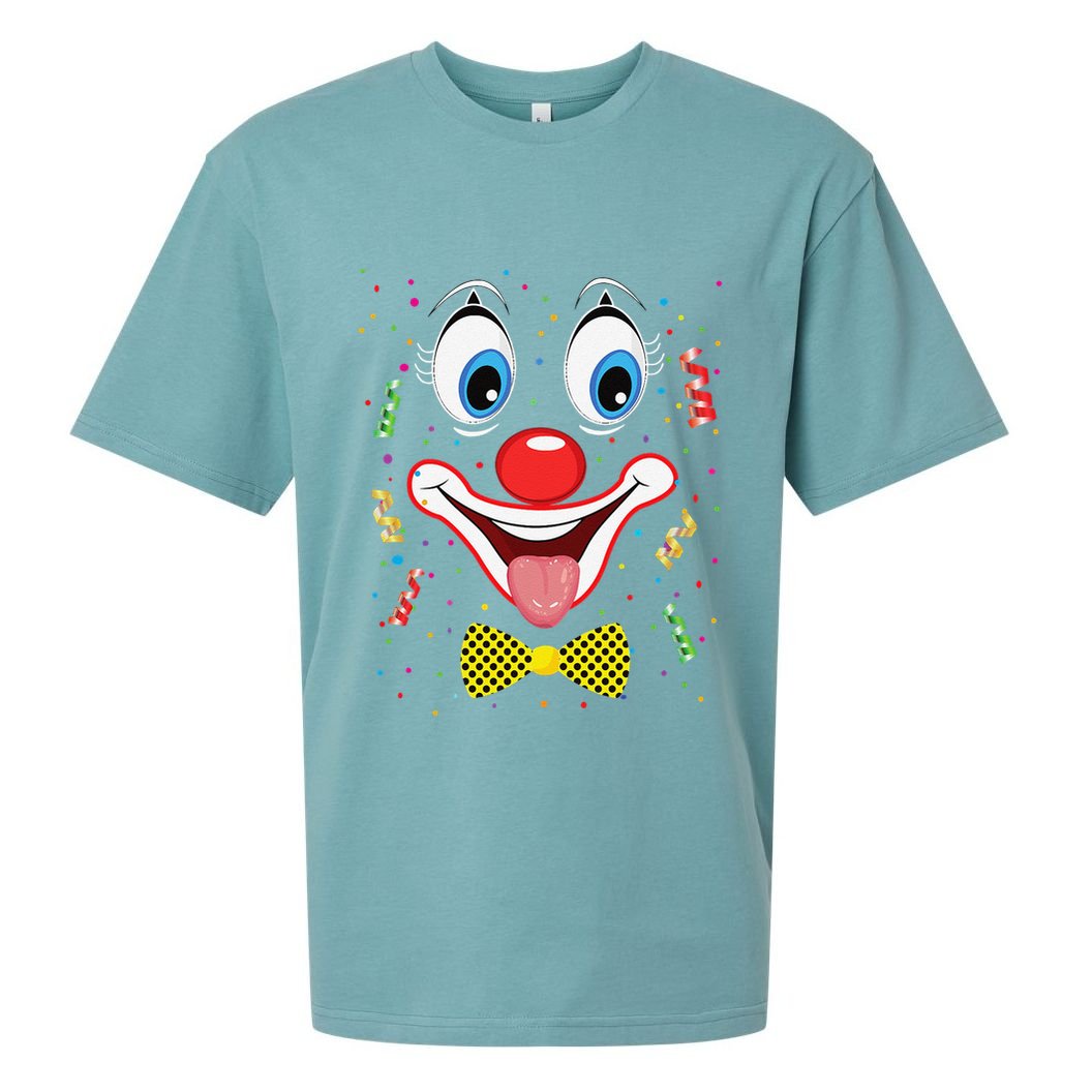 Carnival Clown Face Circus Carnivals Sueded Cloud Jersey T-Shirt