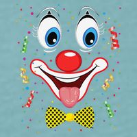 Carnival Clown Face Circus Carnivals Sueded Cloud Jersey T-Shirt