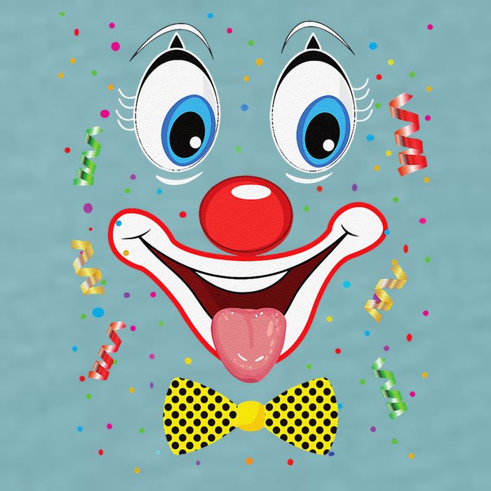Carnival Clown Face Circus Carnivals Sueded Cloud Jersey T-Shirt