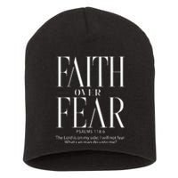 Christian Christianity Faith Over Fear Short Acrylic Beanie