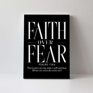 Christian Christianity Faith Over Fear Canvas