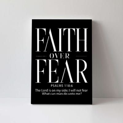 Christian Christianity Faith Over Fear Canvas