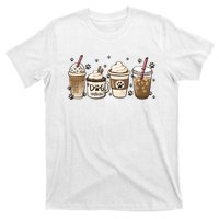 Coffee Cups Funny Dog Mom Cute Dog Paw Coffee Dog Lover T-Shirt