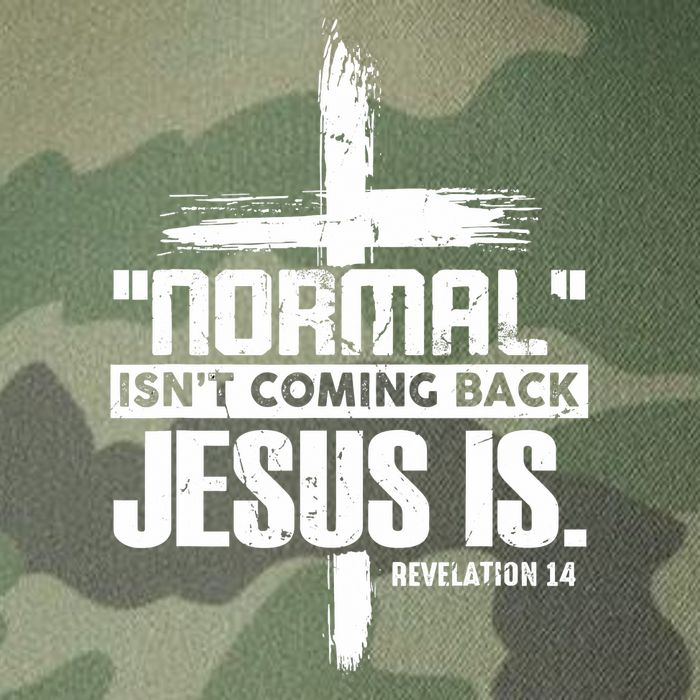 Christian Cross Faith Quote Normal Isn't Coming Back Legacy Tie Dye Trucker Hat