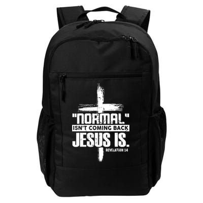 Christian Cross Faith Quote Normal Isn't Coming Back Backpack