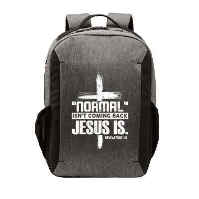 Christian Cross Faith Quote Normal Isn't Coming Back Vector Backpack