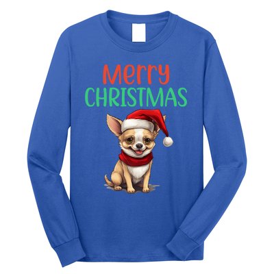 Chihuahua Christmas Funny Dog Santa Xmas Chihuahua Puppy Great Gift Long Sleeve Shirt