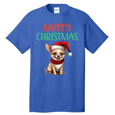 Chihuahua Christmas Funny Dog Santa Xmas Chihuahua Puppy Great Gift Tall T-Shirt