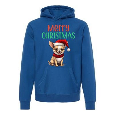 Chihuahua Christmas Funny Dog Santa Xmas Chihuahua Puppy Great Gift Premium Hoodie