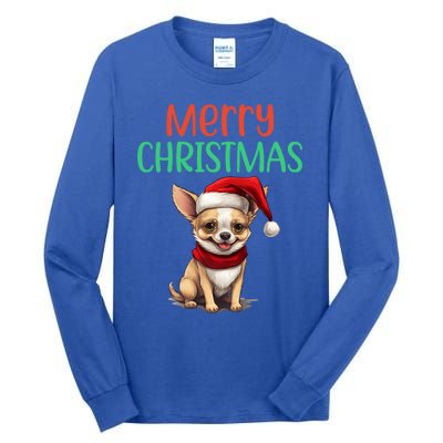 Chihuahua Christmas Funny Dog Santa Xmas Chihuahua Puppy Great Gift Tall Long Sleeve T-Shirt