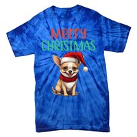 Chihuahua Christmas Funny Dog Santa Xmas Chihuahua Puppy Great Gift Tie-Dye T-Shirt