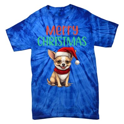 Chihuahua Christmas Funny Dog Santa Xmas Chihuahua Puppy Great Gift Tie-Dye T-Shirt