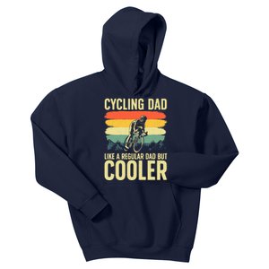 Cool Cycling For Dad Men Bicycling Bikers Bicycle Bike Rider Kids Hoodie