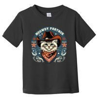 Cat Cowboy Funny Mashup Meowdy Partner Western Countries Toddler T-Shirt