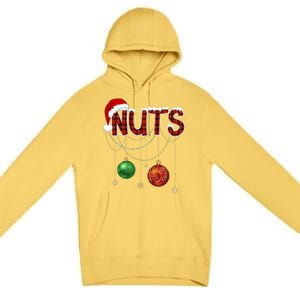 Couples Christmas Funny Christmas Gift For Couples Chest Nuts Boyfriend Husband Premium Pullover Hoodie