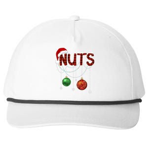 Couples Christmas Funny Christmas Gift For Couples Chest Nuts Boyfriend Husband Snapback Five-Panel Rope Hat