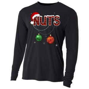 Couples Christmas Funny Christmas Gift For Couples Chest Nuts Boyfriend Husband Cooling Performance Long Sleeve Crew