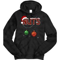 Couples Christmas Funny Christmas Gift For Couples Chest Nuts Boyfriend Husband Tie Dye Hoodie