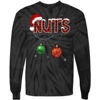 Couples Christmas Funny Christmas Gift For Couples Chest Nuts Boyfriend Husband Tie-Dye Long Sleeve Shirt