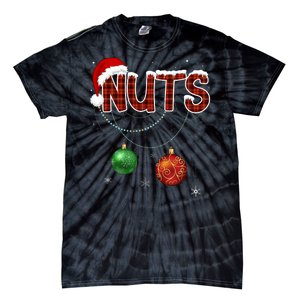 Couples Christmas Funny Christmas Gift For Couples Chest Nuts Boyfriend Husband Tie-Dye T-Shirt