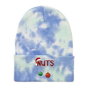 Couples Christmas Funny Christmas Gift For Couples Chest Nuts Boyfriend Husband Tie Dye 12in Knit Beanie