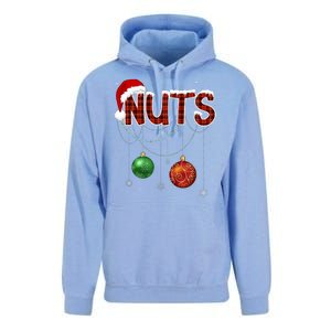 Couples Christmas Funny Christmas Gift For Couples Chest Nuts Boyfriend Husband Unisex Surf Hoodie