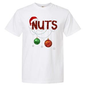 Couples Christmas Funny Christmas Gift For Couples Chest Nuts Boyfriend Husband Garment-Dyed Heavyweight T-Shirt