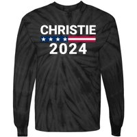 Chris Christie For President 2024 Election Tie-Dye Long Sleeve Shirt