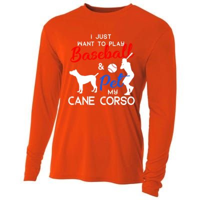 Cane Corso Funny Baseball Dog Owner Lover Xmas Gift Cooling Performance Long Sleeve Crew