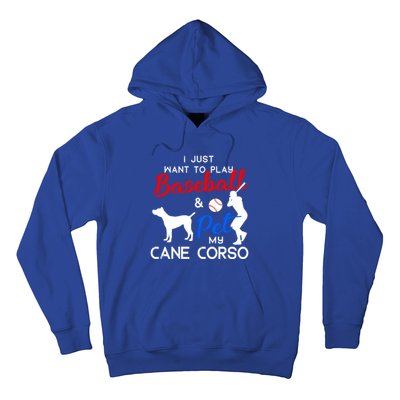 Cane Corso Funny Baseball Dog Owner Lover Xmas Gift Hoodie