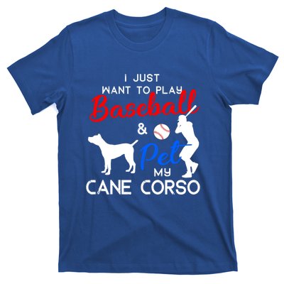 Cane Corso Funny Baseball Dog Owner Lover Xmas Gift T-Shirt