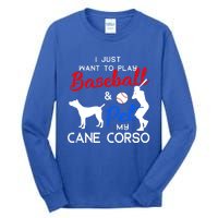 Cane Corso Funny Baseball Dog Owner Lover Xmas Gift Tall Long Sleeve T-Shirt