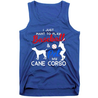 Cane Corso Funny Baseball Dog Owner Lover Xmas Gift Tank Top