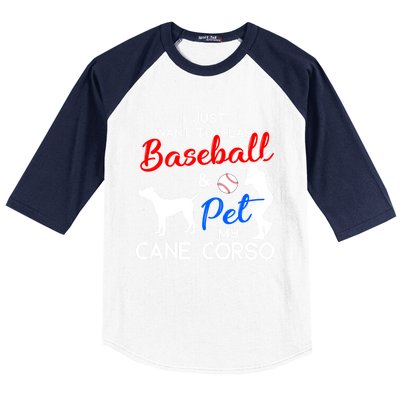 Cane Corso Funny Baseball Dog Owner Lover Xmas Gift Baseball Sleeve Shirt