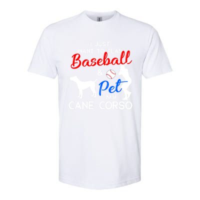 Cane Corso Funny Baseball Dog Owner Lover Xmas Gift Softstyle CVC T-Shirt