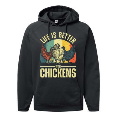 Cute Chicken For Wo Chicken Farmer Whisperer Lovers Performance Fleece Hoodie