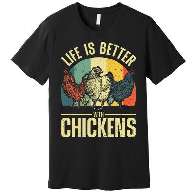 Cute Chicken For Wo Chicken Farmer Whisperer Lovers Premium T-Shirt